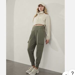 Athleta Olive Green Cargo Joggers